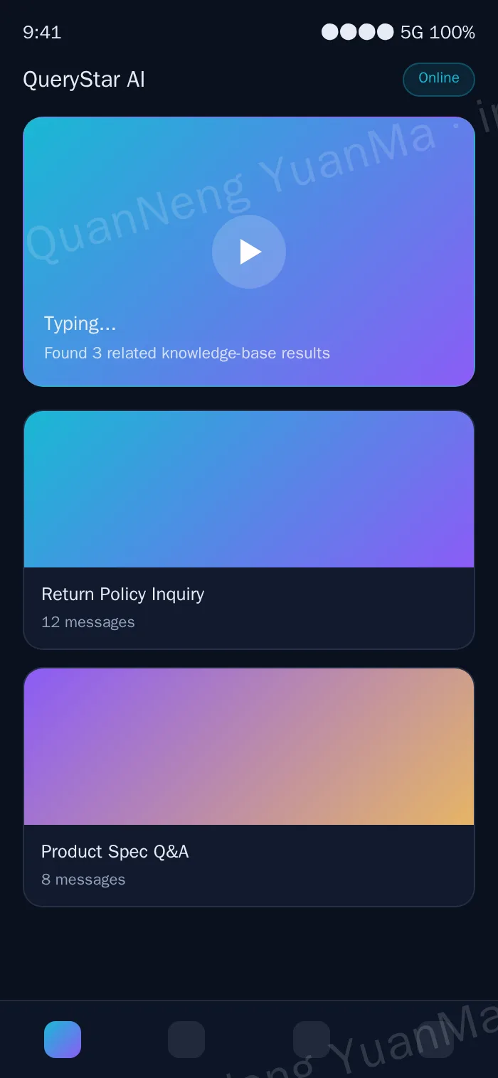 AI chatbot H5 chat page