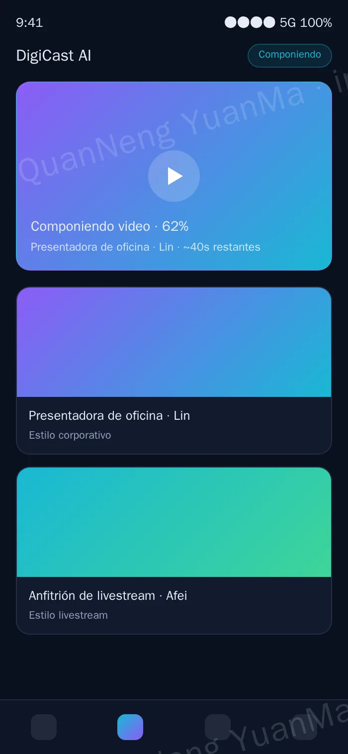 Página H5 de creación