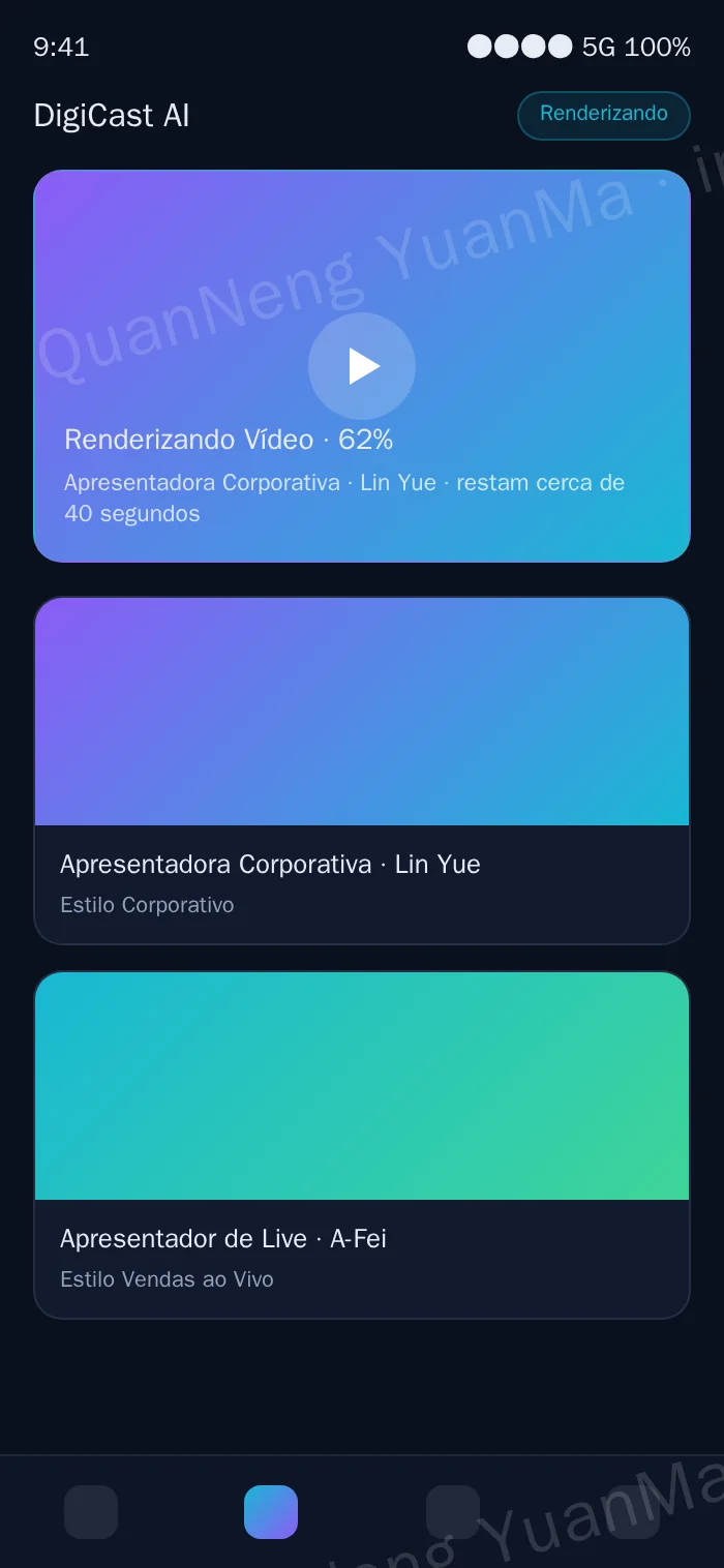 Página H5 de criação