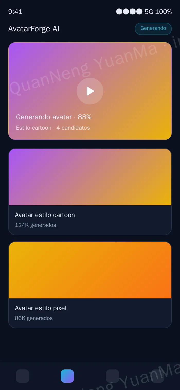Página H5 de generación
