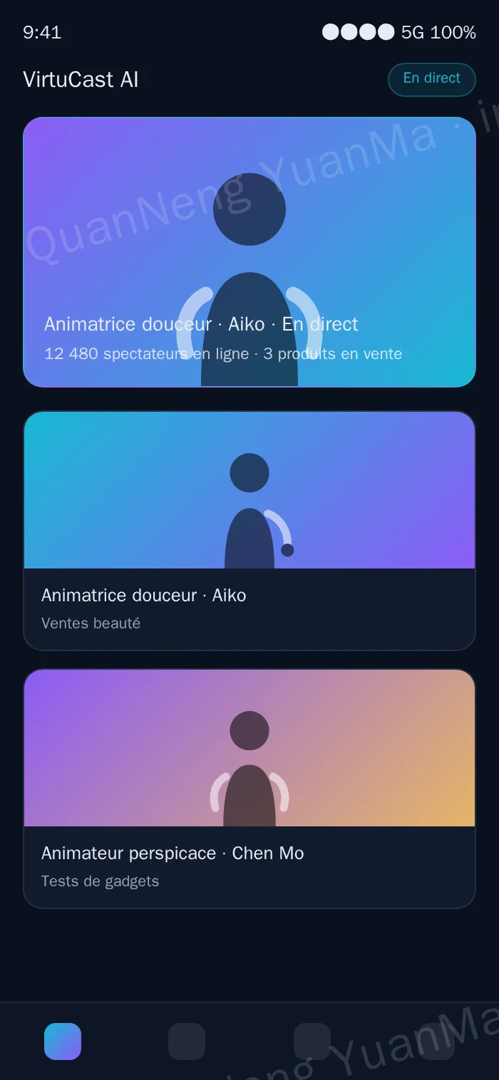 Page de direct H5