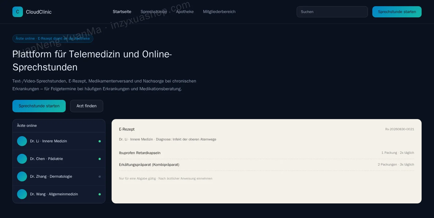 Frontend der Telemedizin