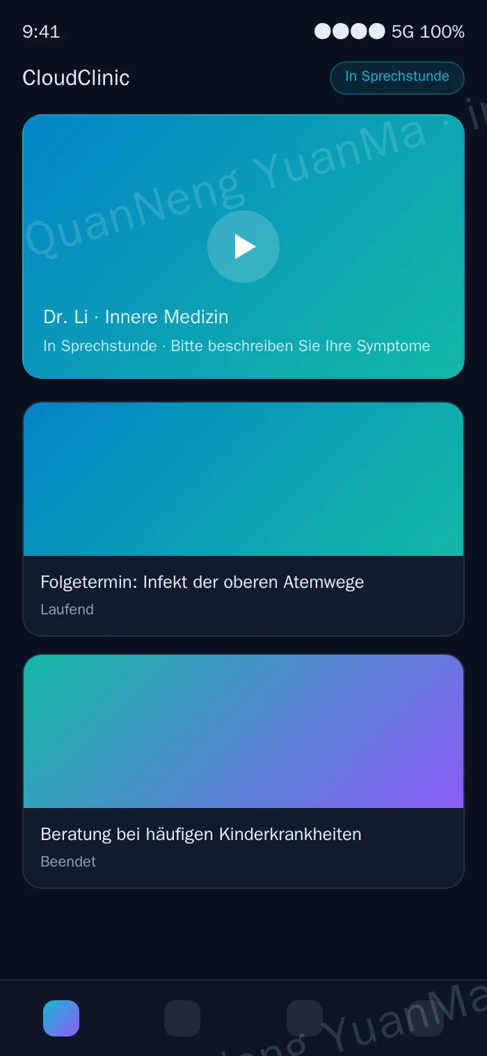 H5-Sprechstundenseite