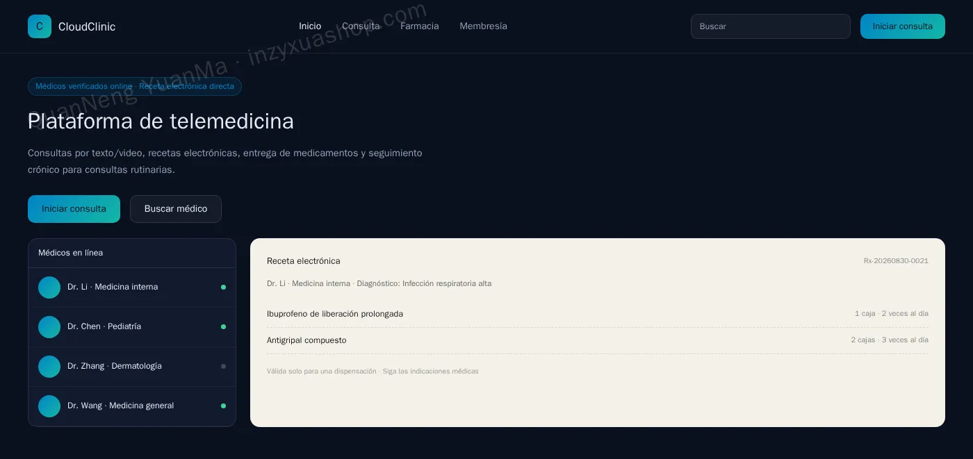Frontend de telemedicina